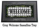 Boxwood Framed Plaid Sassafras Mat - 10 x 22 Insert Doormat