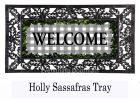 Boxwood Framed Plaid Sassafras Mat - 10 x 22 Insert Doormat