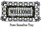 Boxwood Framed Plaid Sassafras Mat - 10 x 22 Insert Doormat