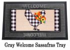 Buffalo Check Chicken Sassafras Mat - 10 x 22 Insert Doormat