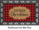 Buffalo Check Christmas Coco Coir Doormat - 16 x 27
