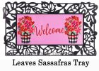 Buffalo Check Flower Pot Sassafras Mat - 10 x 22 Insert Doormat