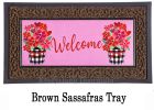 Buffalo Check Flower Pot Sassafras Mat - 10 x 22 Insert Doormat