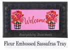 Buffalo Check Flower Pot Sassafras Mat - 10 x 22 Insert Doormat