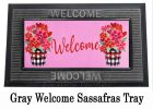 Buffalo Check Flower Pot Sassafras Mat - 10 x 22 Insert Doormat