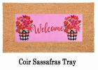 Buffalo Check Flower Pot Sassafras Mat - 10 x 22 Insert Doormat