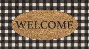 Buffalo Check Welcome Coco Coir Doormat - 16 x 27