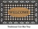 Buffalo Check Welcome Coco Coir Doormat - 16 x 27