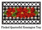 Buffalo Plaid Poinsettias Kensington Switch Insert Mat - 9 x 28