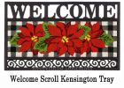 Buffalo Plaid Poinsettias Kensington Switch Insert Mat - 9 x 28