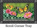 Indoor & Outdoor Butterflies with Flowers MatMates Doormat