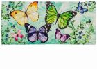Sassafras Butterfly Friends Mat - 10 x 22 Insert Doormat