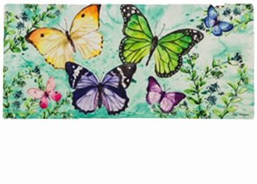 Sassafras Butterfly Friends Mat - 10 x 22 Insert Doormat
