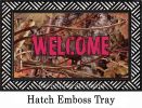 Indoor & Outdoor Camo & Pink Welcome Insert Doormat