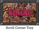 Indoor & Outdoor Camo & Pink Welcome Insert Doormat