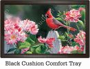 Indoor & Outdoor Cardinal with Roses MatMate Doormat-18x30