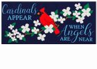 Sassafras Cardinals Appear Mat - 10 x 22 Insert Doormat