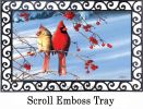 Cardinals in Snow Indoor & Outdoor MatMate Insert - Doormat 18" x 30"
