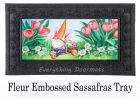 Carrot Hat Gnome Sassafras Mat - 10 x 22 Insert Doormat