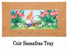 Carrot Hat Gnome Sassafras Mat - 10 x 22 Insert Doormat