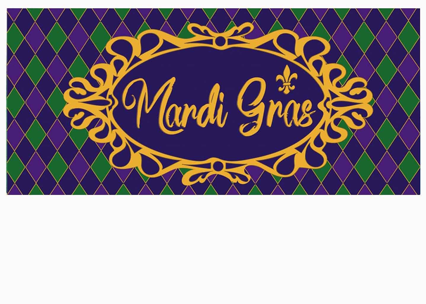 mardi gras mat