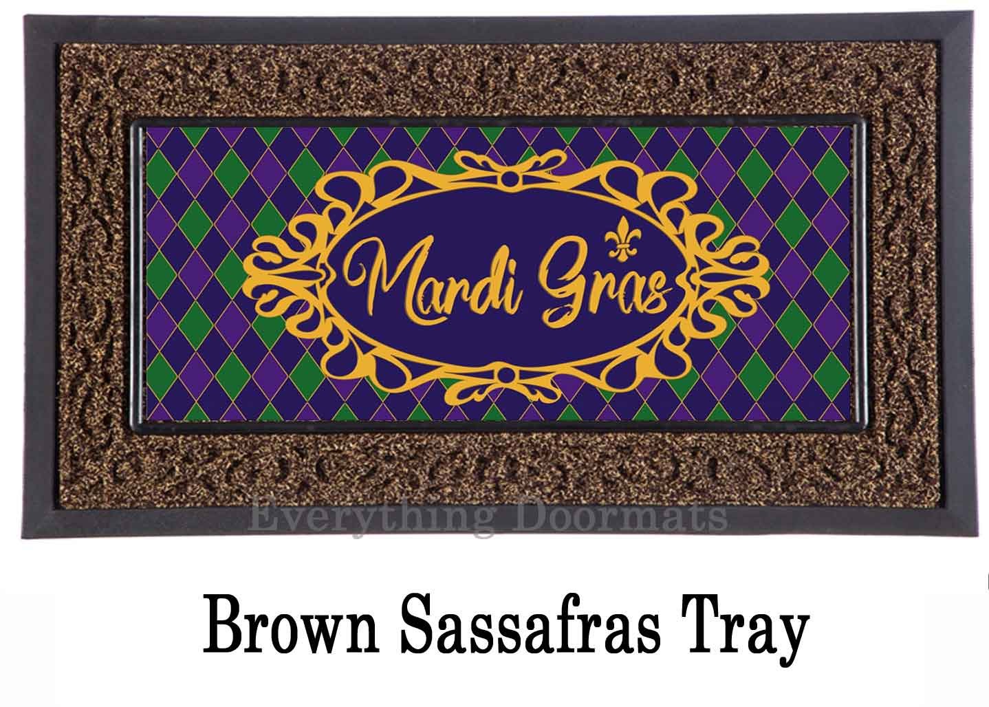 mardi gras door mat