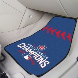 Chicago Cubs World Series Champs Carpet Car Mat Set
