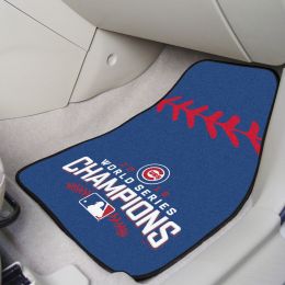 Chicago Cubs World Series Champs Carpet Car Mat Set