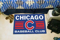 Chicago Cubs Baseball Club Starter Doormatâ€“19 x 30
