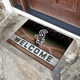 Chicago White Sox Flocked Rubber Doormat - 18 x 30