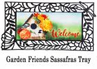 Sassafras Chickadee Floral Birdhouse Mat - 10 x 22 Insert Doormat