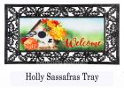 Sassafras Chickadee Floral Birdhouse Mat - 10 x 22 Insert Doormat