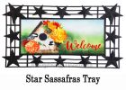 Sassafras Chickadee Floral Birdhouse Mat - 10 x 22 Insert Doormat