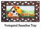 Sassafras Chickadee Floral Birdhouse Mat - 10 x 22 Insert Doormat