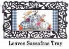 Chinoiserie Pumpkins Sassafras Mat - 10 x 22 Insert Doormat