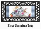 Chinoiserie Pumpkins Sassafras Mat - 10 x 22 Insert Doormat