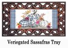 Chinoiserie Pumpkins Sassafras Mat - 10 x 22 Insert Doormat