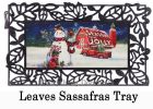 Sassafras Christmas Barn Snowman Mat - 10 x 22 Insert Doormat