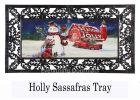 Sassafras Christmas Barn Snowman Mat - 10 x 22 Insert Doormat