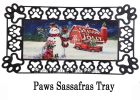 Sassafras Christmas Barn Snowman Mat - 10 x 22 Insert Doormat