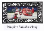 Sassafras Christmas Barn Snowman Mat - 10 x 22 Insert Doormat