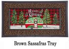 Christmas Camper Sassafras Mat - 10 x 22 Insert Doormat