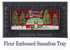 Christmas Camper Sassafras Mat - 10 x 22 Insert Doormat