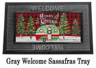 Christmas Camper Sassafras Mat - 10 x 22 Insert Doormat