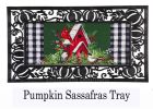 Christmas Cardinal Birdhouse Sassafras Mat - 10 x 22 Insert Doormat