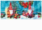 Sassafras Christmas Gnomes Mat - 10 x 22 Insert Doormat