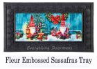 Sassafras Christmas Gnomes Mat - 10 x 22 Insert Doormat