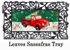 Sassafras Christmas Heritage Red Truck - 10 x 22 Insert Doormat