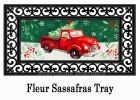 Sassafras Christmas Heritage Red Truck - 10 x 22 Insert Doormat