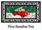 Sassafras Christmas Heritage Red Truck - 10 x 22 Insert Doormat